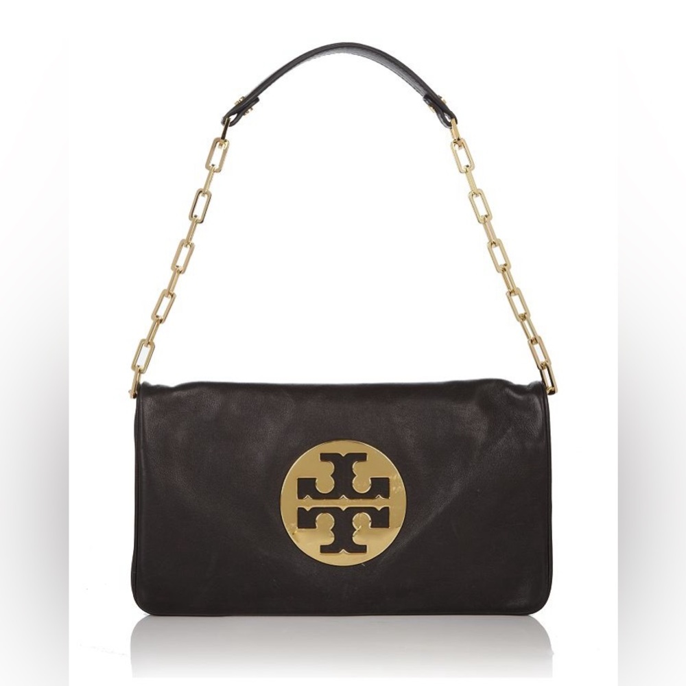 TORY BURCH Reva Leather Clutch